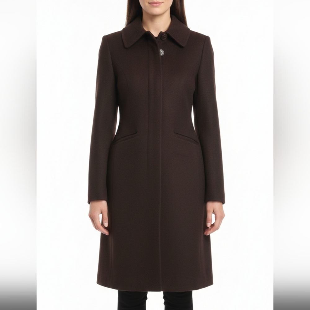 Wool blend Chocolate Coat